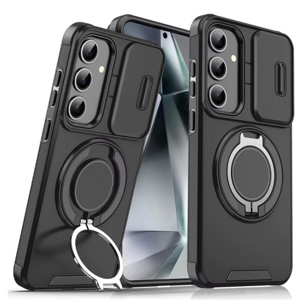 Torbica CamShield Ring stand za Samsung S936B Galaxy S25 Plus crna - 218869