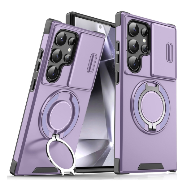 Torbica CamShield Ring stand za Samsung S938B Galaxy S25 Ultra ljubicasta - 218872