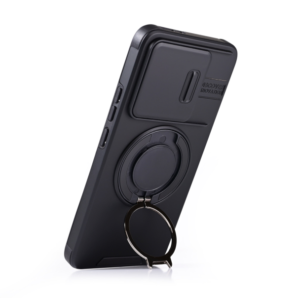 Maska za Xiaomi 14T CamShield Ring stand crna - 218875