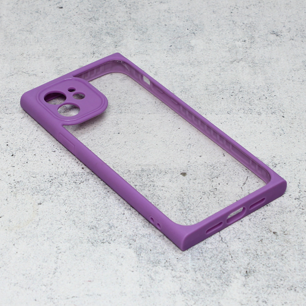 Maska za iPhone 12 6.1 Candy Frame ljubičasta - 202410