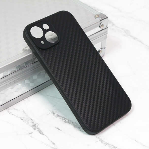 Maska za iPhone 15 6.1 Carbon fiber crna - 209529