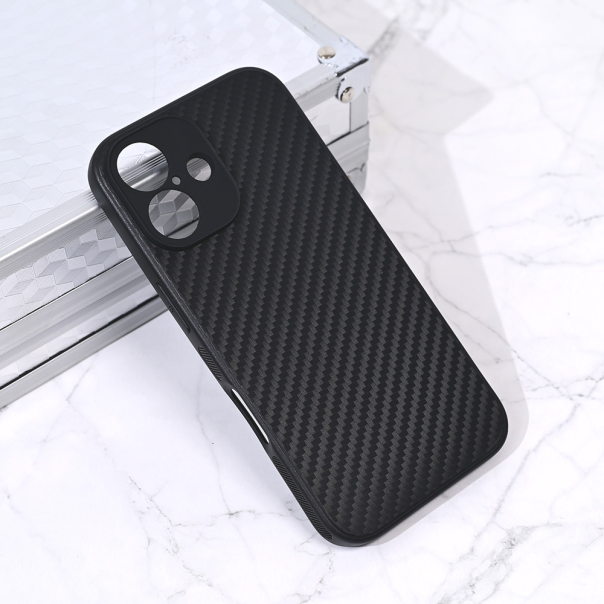 Maska za iPhone 16 6.1 Carbon fiber crna - 216238