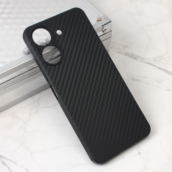 Maska za Xiaomi Redmi 13C Carbon fiber crna - 211225