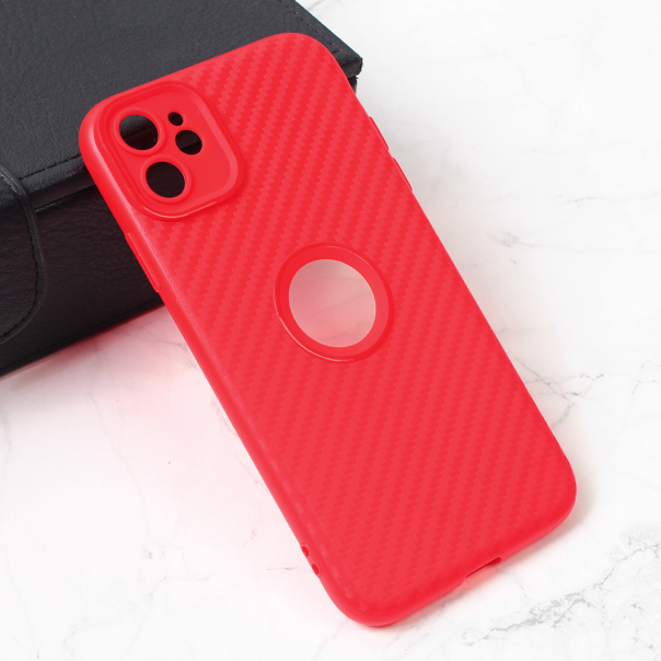 Torbica Carbon Stripe za iPhone 11 6.1 crvena - 211646