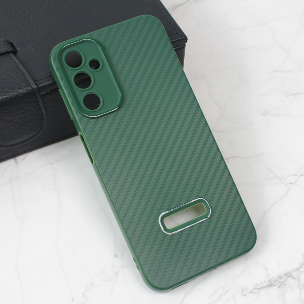 Maska za Samsung Galaxy A24 4G Carbon Stripe zelena - 211622