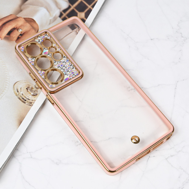 Maska za Samsung Galaxy S25 Ultra Cirkon Camera roze - 220656