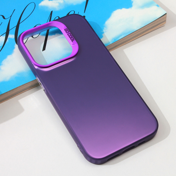 Maska za iPhone 15 Pro 6.1 Clear ljubičasta - 211771