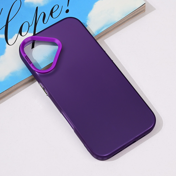 Torbica Clear za iPhone 16 6.1 ljubicasta - 218095