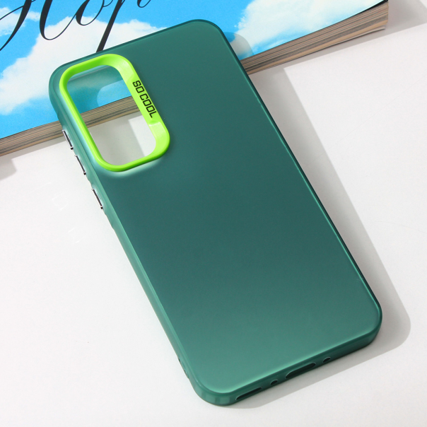 Maska za Samsung Galaxy A35 5G Clear zelena - 213032