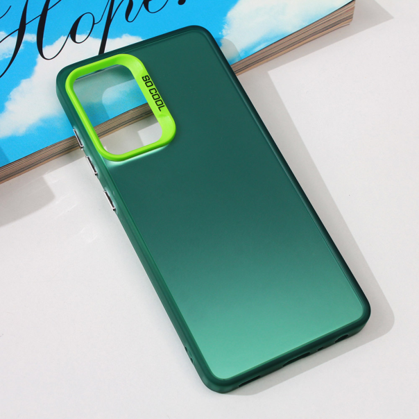 Maska za Samsung Galaxy A52 4G/A52 5G/A52s 5G Clear zelena - 211733