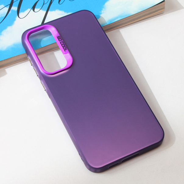 Maska za Samsung Galaxy A55 5G Clear ljubičasta - 213030