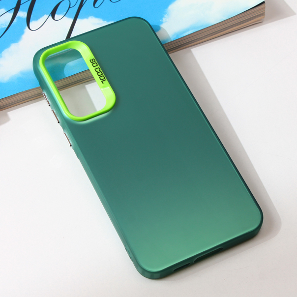 Maska za Samsung Galaxy A55 5G Clear zelena - 213026