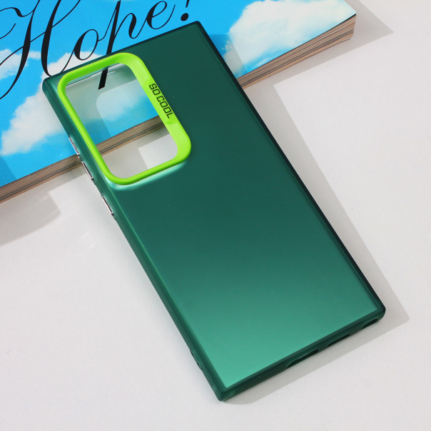 Maska za Samsung Galaxy S24 Ultra Clear zelena - 211809