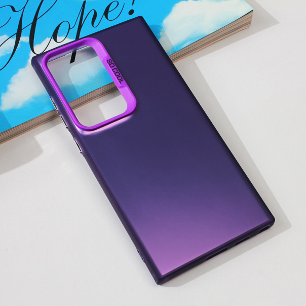 Maska za Samsung Galaxy S23 Clear ljubičasta - 211798