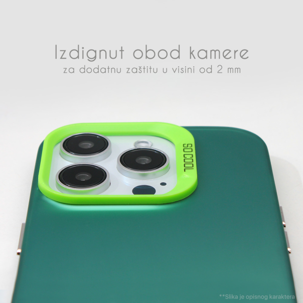 Maska za Xiaomi Redmi Note 14 Pro Plus Clear zelena - 220995