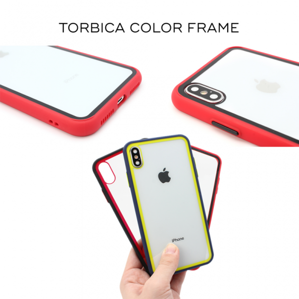 Maska za Huawei P40 Lite E Color Frame crna - 82456