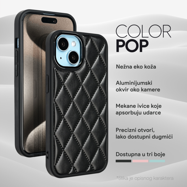 Torbica Color Pop za iPhone 16 Pro 6.3 crna - 219184