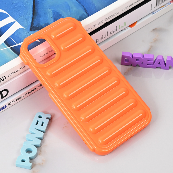 Maska za iPhone 11 6.1 narandžasto Color Rib - 215199