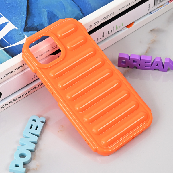 Maska za iPhone 14 6.1 narandžasto Color Rib - 215216-1