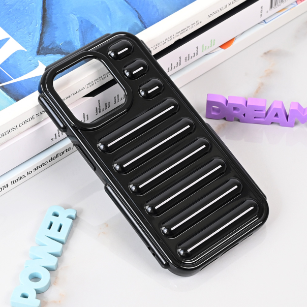 Maska za iPhone 14 Pro 6.1 Color Rib crna - 215218