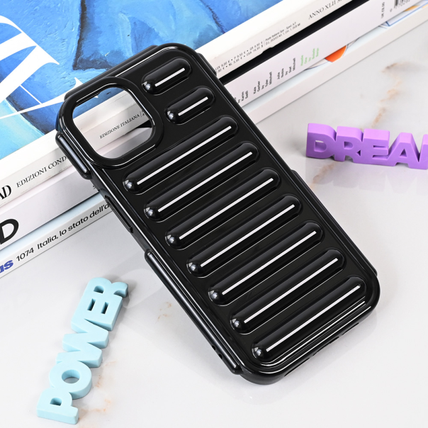Maska za iPhone 15 6.1 Color Rib crna - 215224