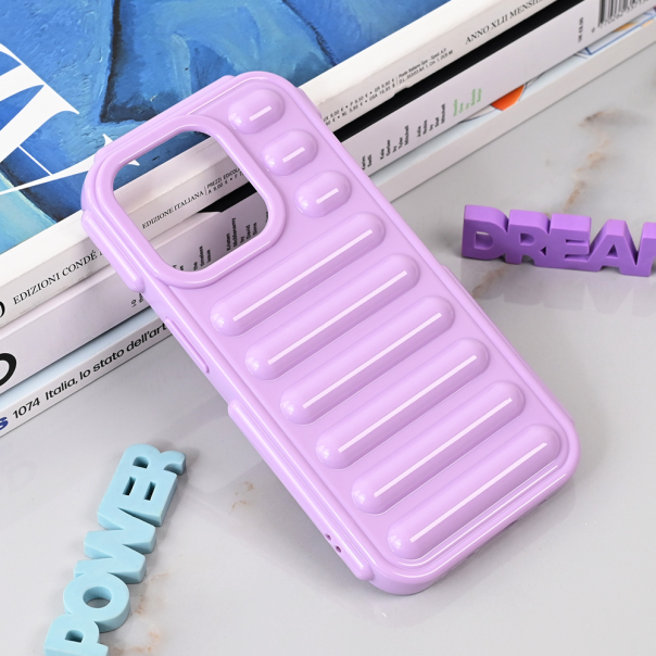 Maska za iPhone 15 Pro 6.1 Color Rib lila - 215231