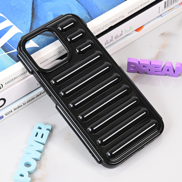 Maska za iPhone 15 Pro Max 6.7 Color Rib crna - 215236