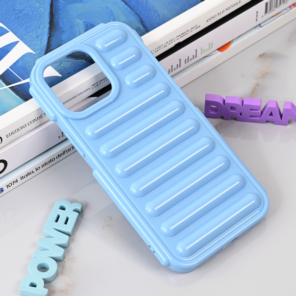 Maska za iPhone 15 Pro Max 6.7 Color Rib plava - 215238