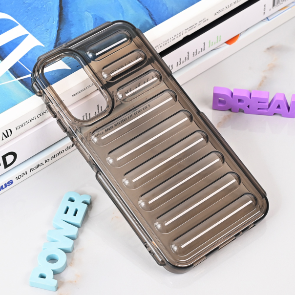 Maska za Samsung Galaxy A15 5G Color Rib siva - 215251