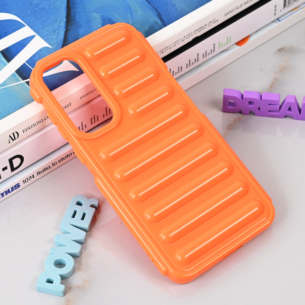 Maska za Samsung Galaxy A35 5G narandžasto Color Rib - 215264-1