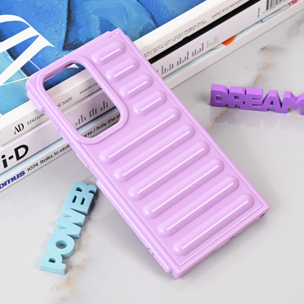 Maska za Samsung Galaxy S23 Ultra Color Rib lila - 215293