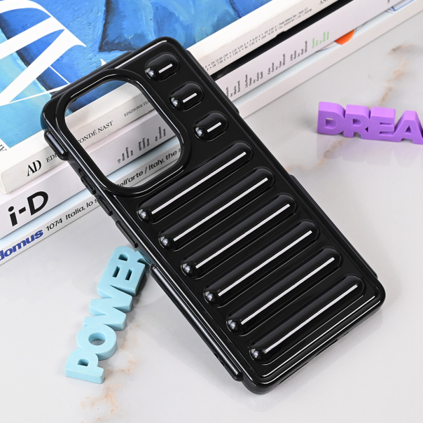 Maska za Xiaomi Redmi Note 13 Pro 4G (EU) Color Rib crna - 215303-1