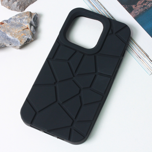 Maska za iPhone 14 Pro 6.1 Color Stone crna - 207575