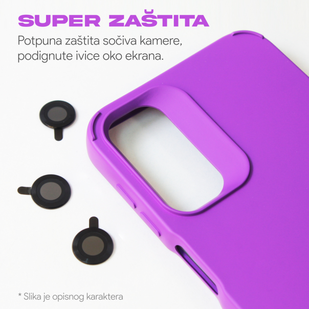 Maska za Samsung Galaxy A34 5G Colorful and Camera glass zelena - 211515