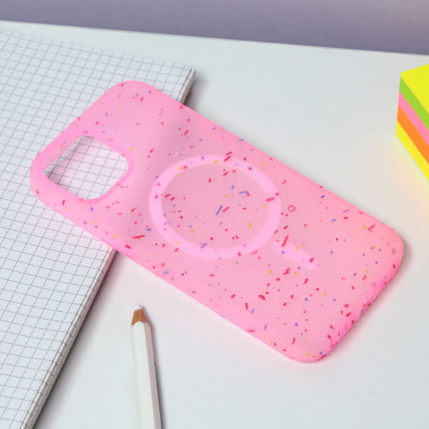 Torbica Colorful Magsafe za iPhone 14 6.1 roze - 206097