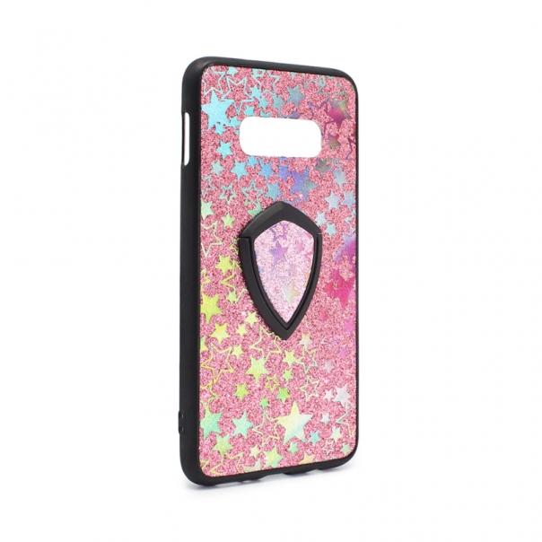 Maska za Samsung G970 S10e + holder Colorful Star pink - 66484