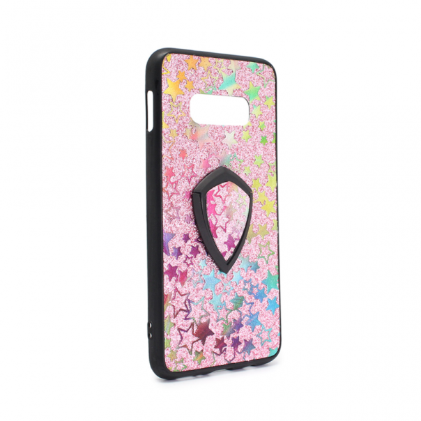 Maska za Samsung G970 S10e + holder Colorful Star pink - 66484