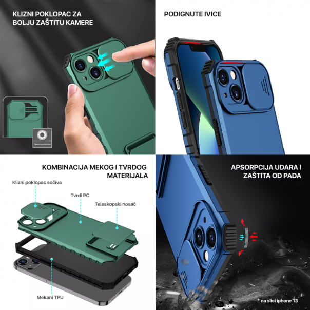 Torbica Crashproof Back za Samsung A035G Galaxy A03 (EU) crvena - 202079