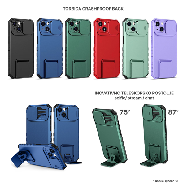 Torbica Crashproof Back za Samsung A226B Galaxy A22 5G crna - 202086