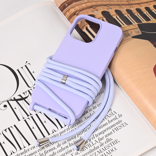 Torbica Crossbody za iPhone 13 Pro 6.1 ljubicasta - 221727