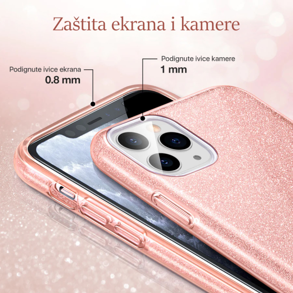 Maska za Samsung Galaxy A23 4G/5G Crystal Dust srebrna - 206857