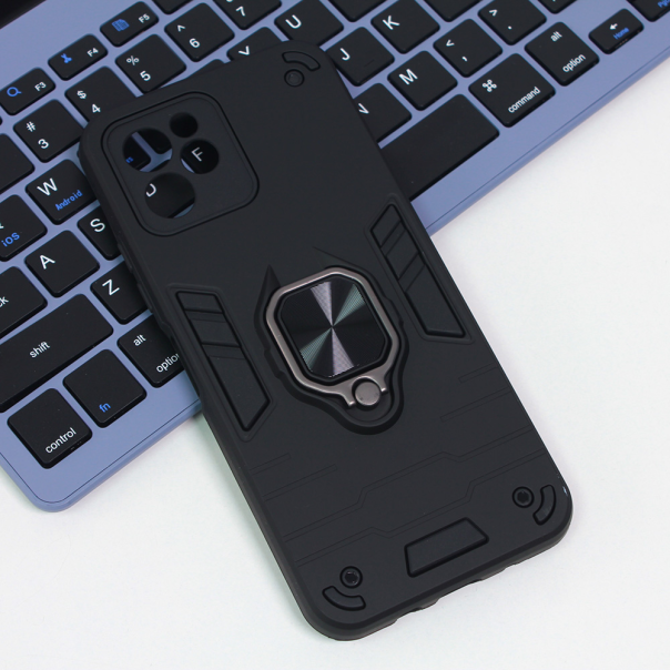 Maska za Huawei Nova Y61 Cube Ring crna - 206665