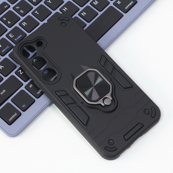 Maska za Samsung Galaxy S23 Plus Cube Ring crna - 206671