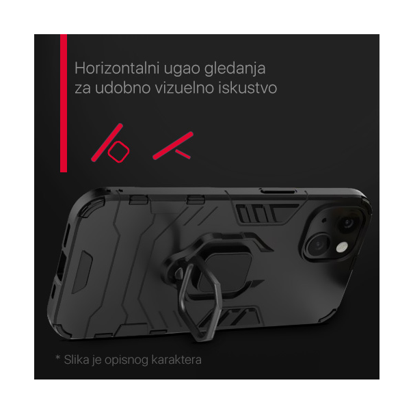 Maska za Samsung Galaxy S23 Plus Cube Ring tamno plava - 206669