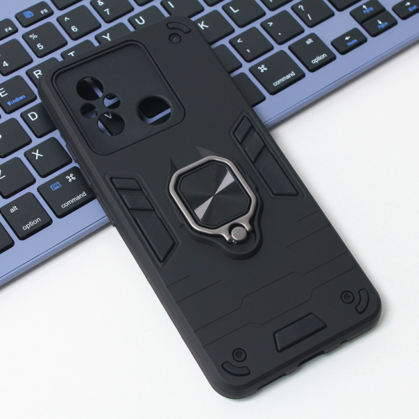 Maska za Xiaomi Redmi 12C Cube Ring crna - 207440