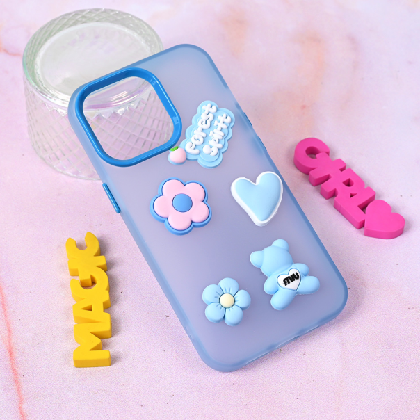 Maska za iPhone 13 Pro 6.1 Cute plava - 222143