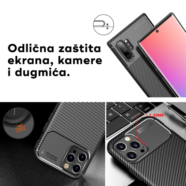 Maska za iPhone 17 Pro Max 6.9 crna Defender Carbon - 223500