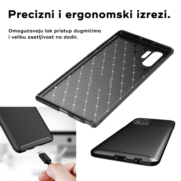 Maska za Samsung Galaxy A55 5G Defender Carbon crna - 212599