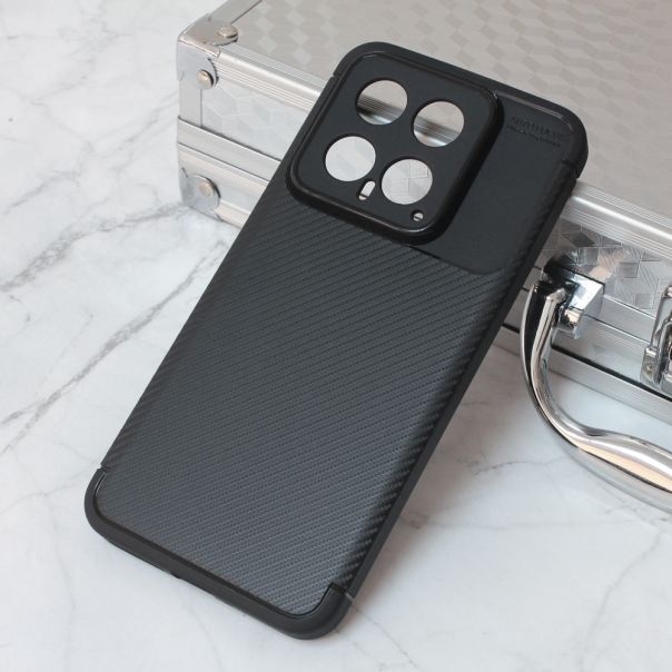 Maska za Xiaomi 14 Defender Carbon crna - 210700