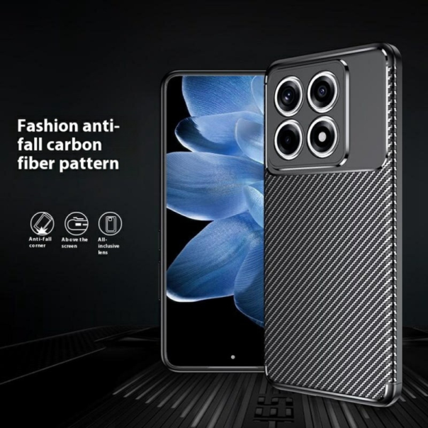 Maska za Xiaomi 14T Defender Carbon crna - 218015